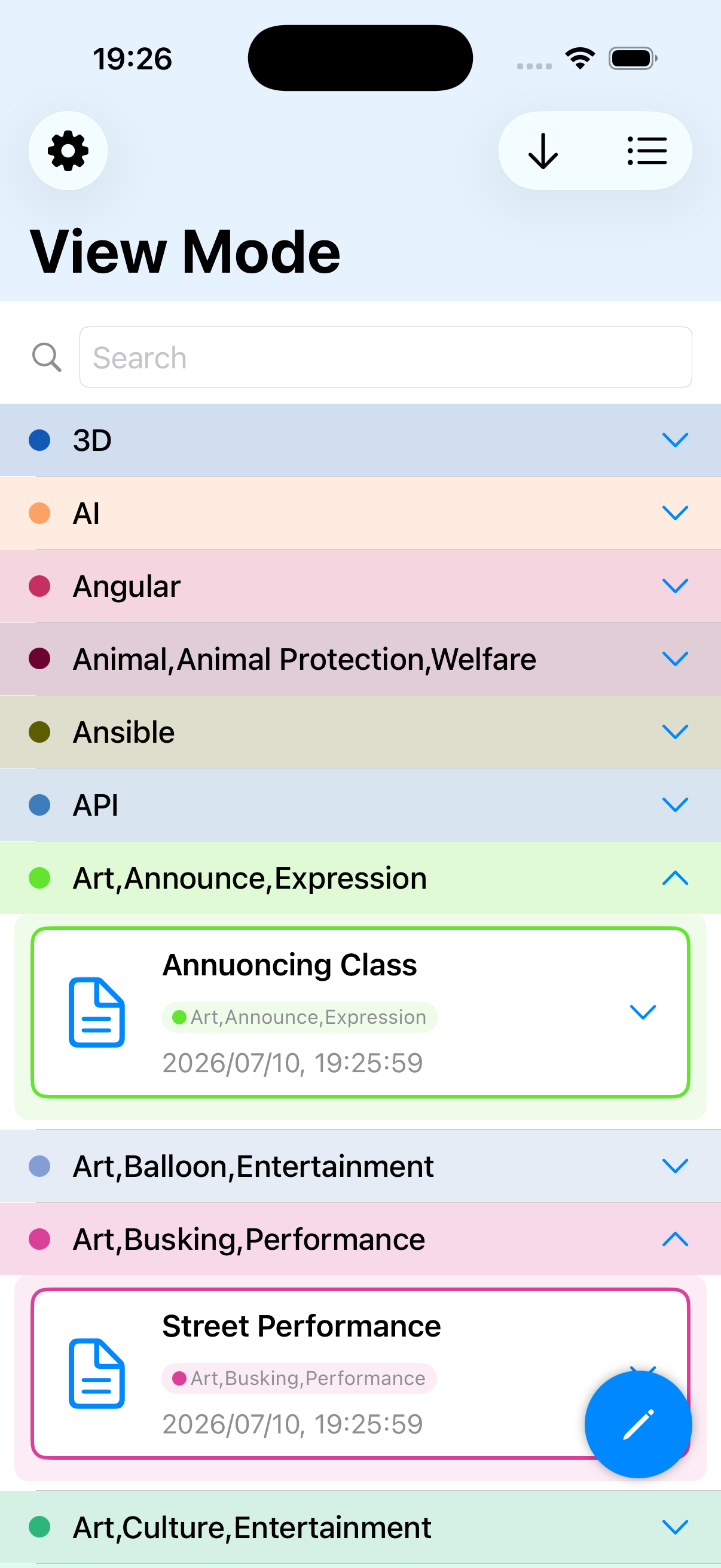 Category Mode